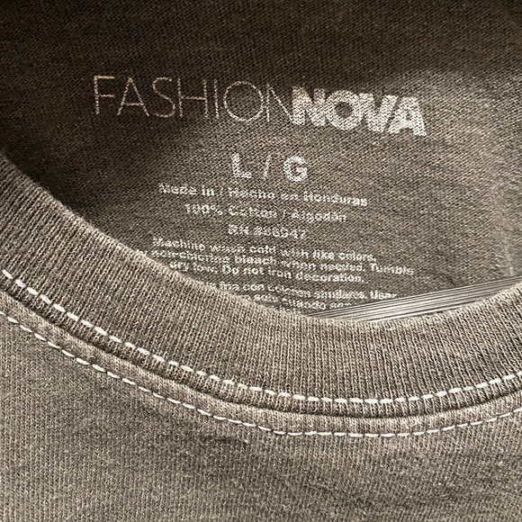 Falling on hard times distressed T shirt - Black - Picture 8 of 8